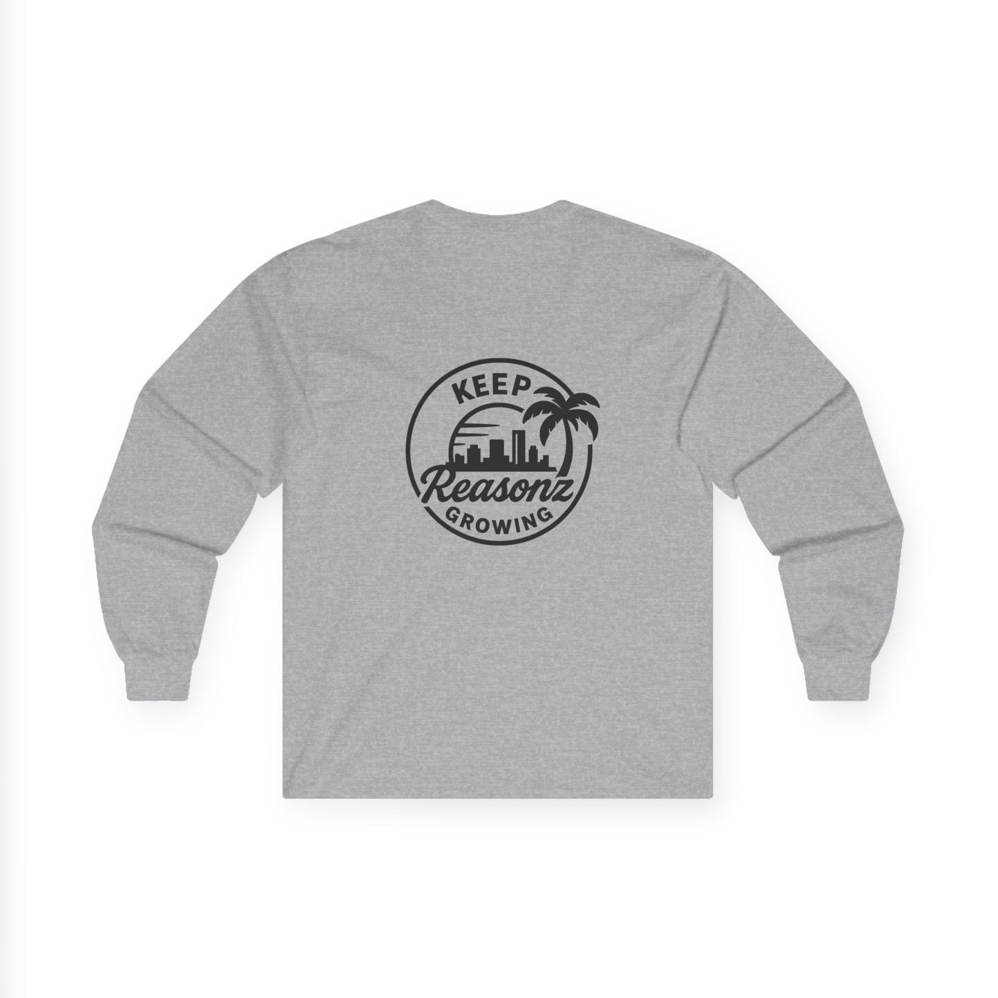 Keep Reasonz Growing Long Sleeve Tee — San Diego Skyline Graphic