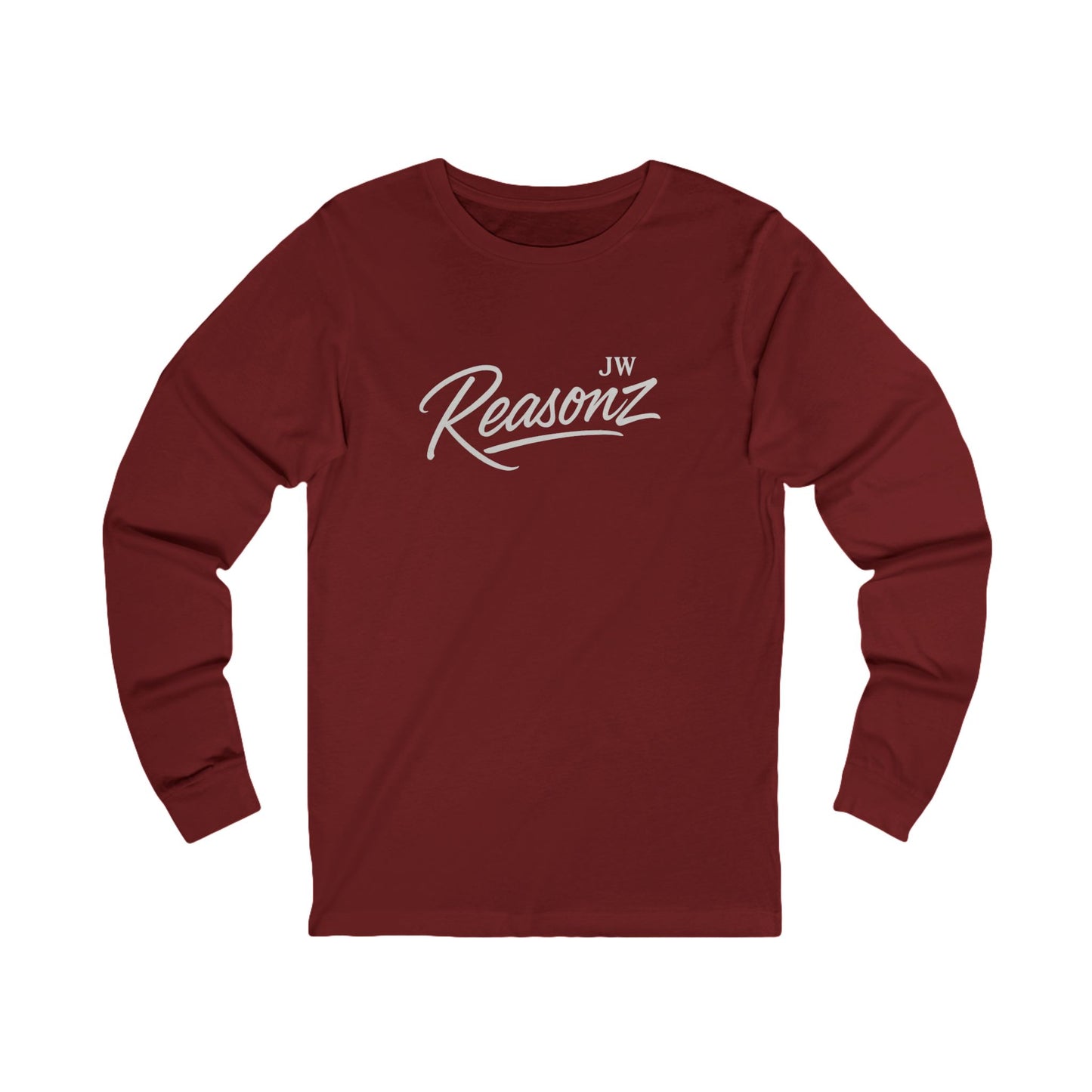 Reasonz Script Long Sleeve Tee — '27' Back Number Casual Baseball Shirt