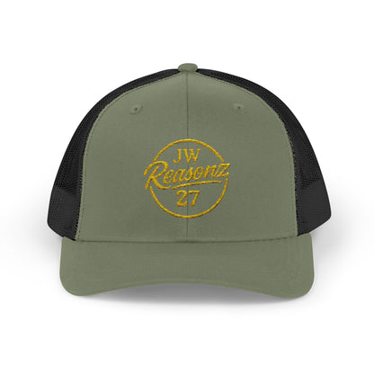 Embroidered 'Reavonz 27' Snapback Trucker Cap