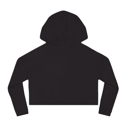 Women’s Cropped Hoodie - "Just Keep Growing" Tropical Design