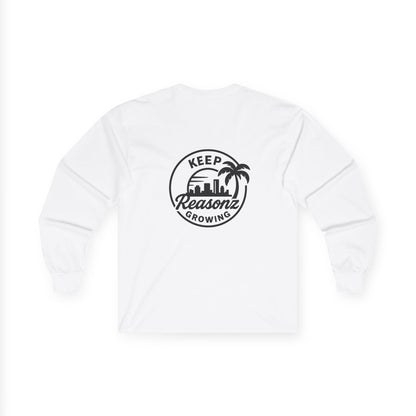 Keep Reasonz Growing Long Sleeve Tee — San Diego Skyline Graphic