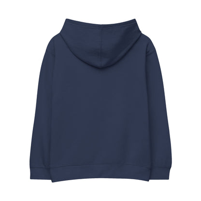Cozy Kids Fleece Hoodie with Tropical Emblem