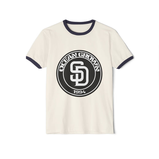 Retro Unisex Ringer T-Shirt, Vintage Graphic Tee for Casual Wear, Perfect for Gifts and Everyday Style, Comfortable Cotton T-Shirt