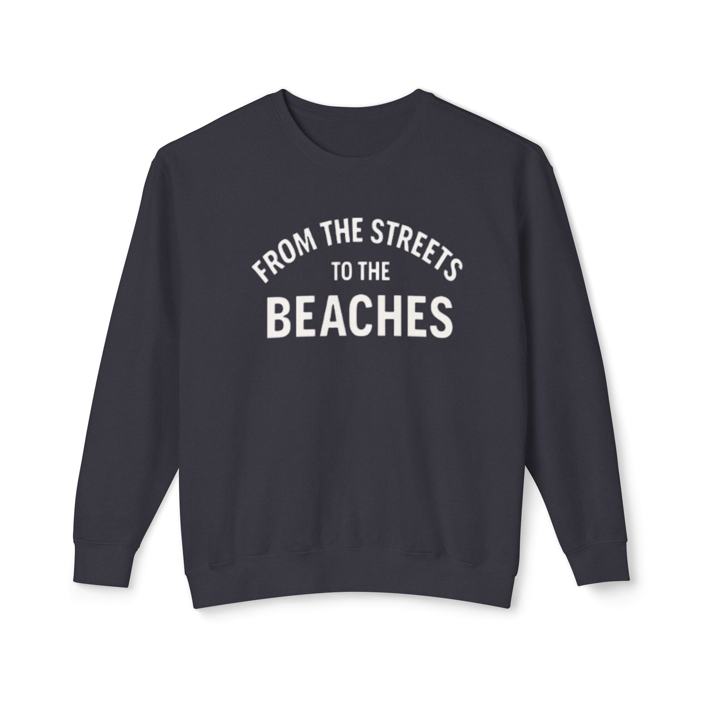 Cozy Beaches Sweatshirt, Unisex Sweater, Lightweight Crewneck, Summer Gift, Beach Lover Apparel