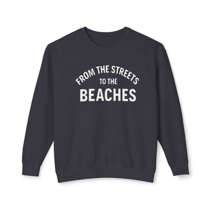Cozy Beaches Sweatshirt, Unisex Sweater, Lightweight Crewneck, Summer Gift, Beach Lover Apparel