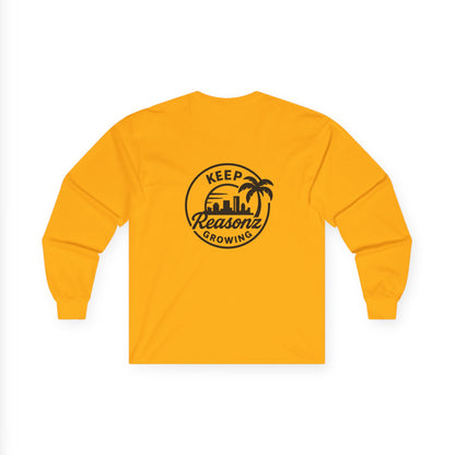 Keep Reasonz Growing Long Sleeve Tee — San Diego Skyline Graphic