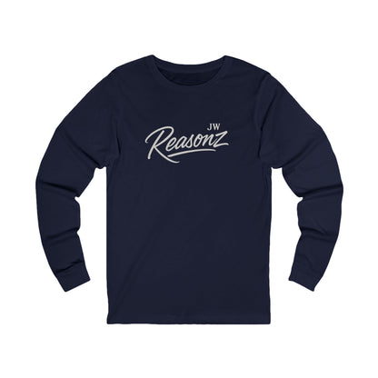 Reasonz Script Long Sleeve Tee — '27' Back Number Casual Baseball Shirt