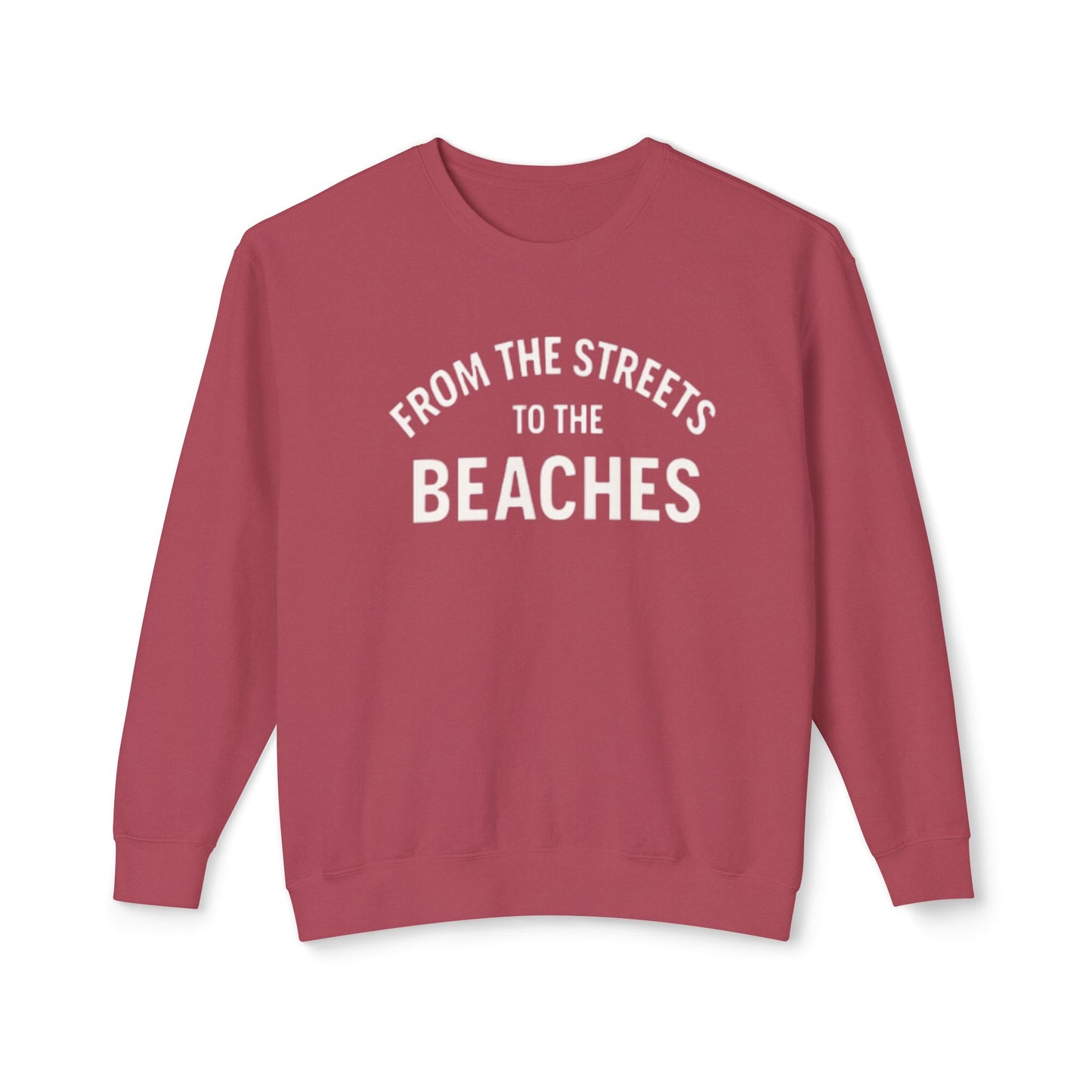 Cozy Beaches Sweatshirt, Unisex Sweater, Lightweight Crewneck, Summer Gift, Beach Lover Apparel