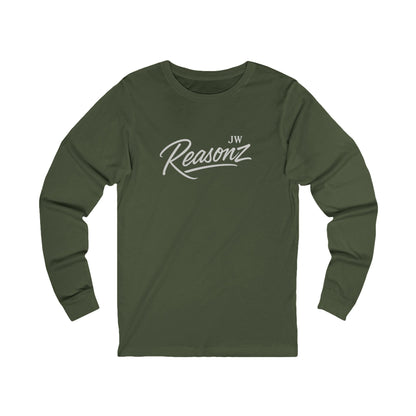 Reasonz Script Long Sleeve Tee — '27' Back Number Casual Baseball Shirt