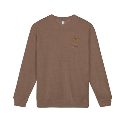 Cozy Embroidered Nantucket Crewneck Sweatshirt, Unisex Casual Wear, Fall Layering, Nautical Gift, Retro Vibe