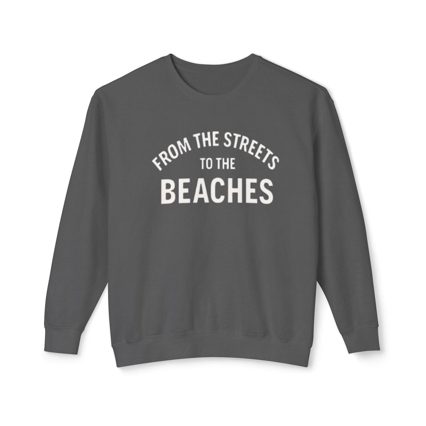 Cozy Beaches Sweatshirt, Unisex Sweater, Lightweight Crewneck, Summer Gift, Beach Lover Apparel