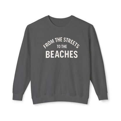 Cozy Beaches Sweatshirt, Unisex Sweater, Lightweight Crewneck, Summer Gift, Beach Lover Apparel
