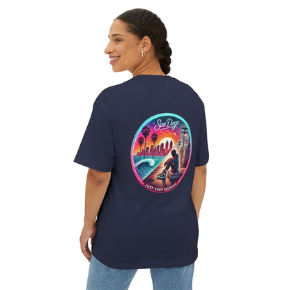 San Diego Just Keep Growing Graphic Tee, Unisex Oversized T-Shirt, Casual Summer Wear, Beach Vacation Top, Gift for Travel Lovers