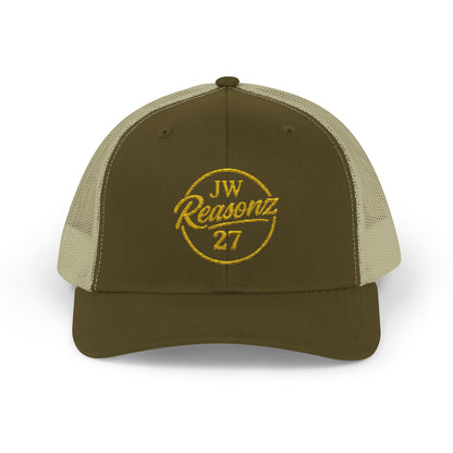 Embroidered 'Reavonz 27' Snapback Trucker Cap