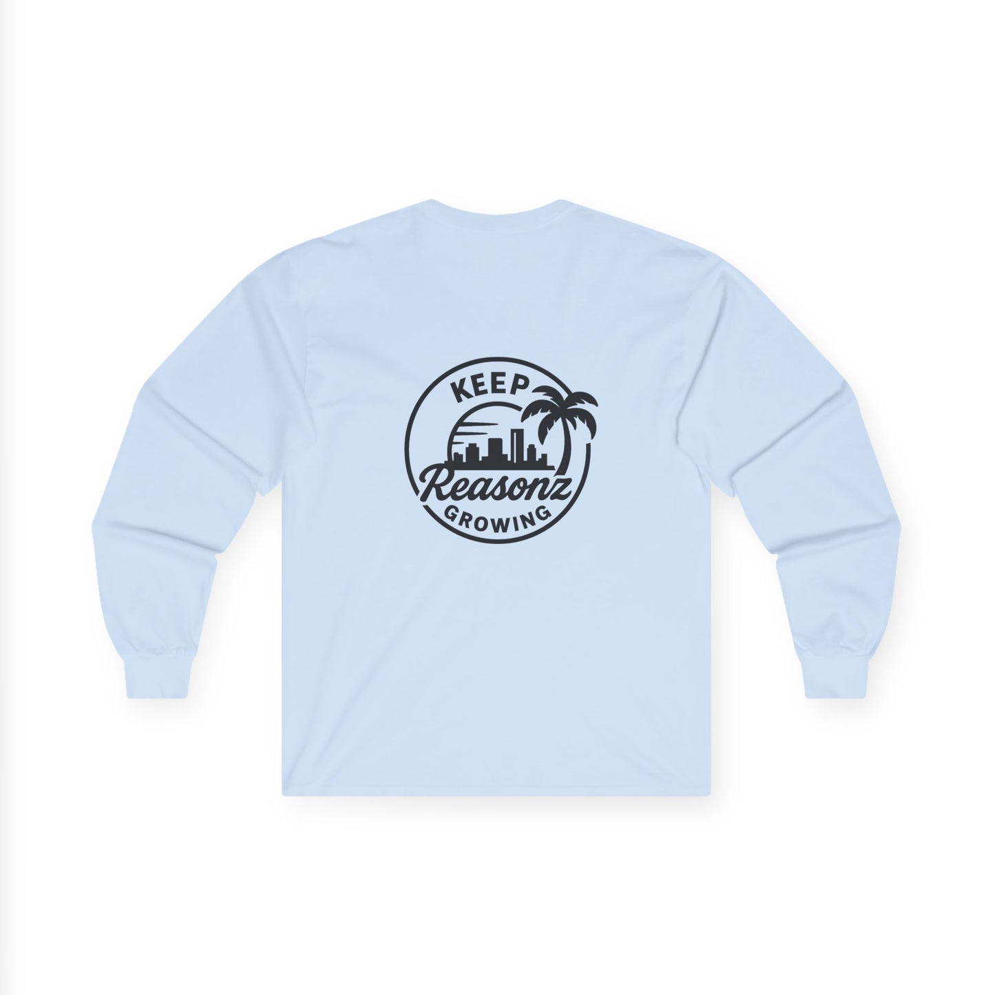 Keep Reasonz Growing Long Sleeve Tee — San Diego Skyline Graphic